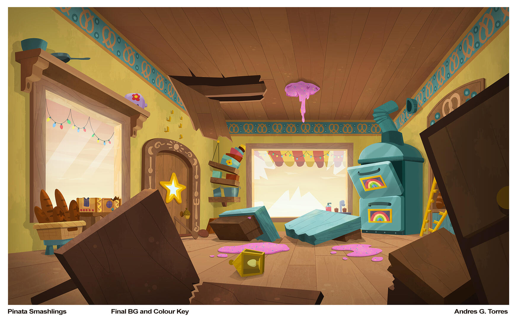 Smashlings – Colour Key and Final BG